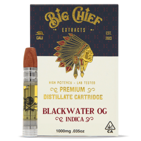 Big Chief THC Cartridge 1G- Blackwater OG
