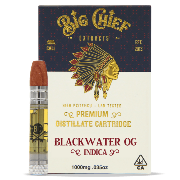 Big Chief THC Cartridge 1G- Blackwater OG